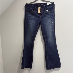 American Eagle Outfitters Dark Blue Flare Jeans